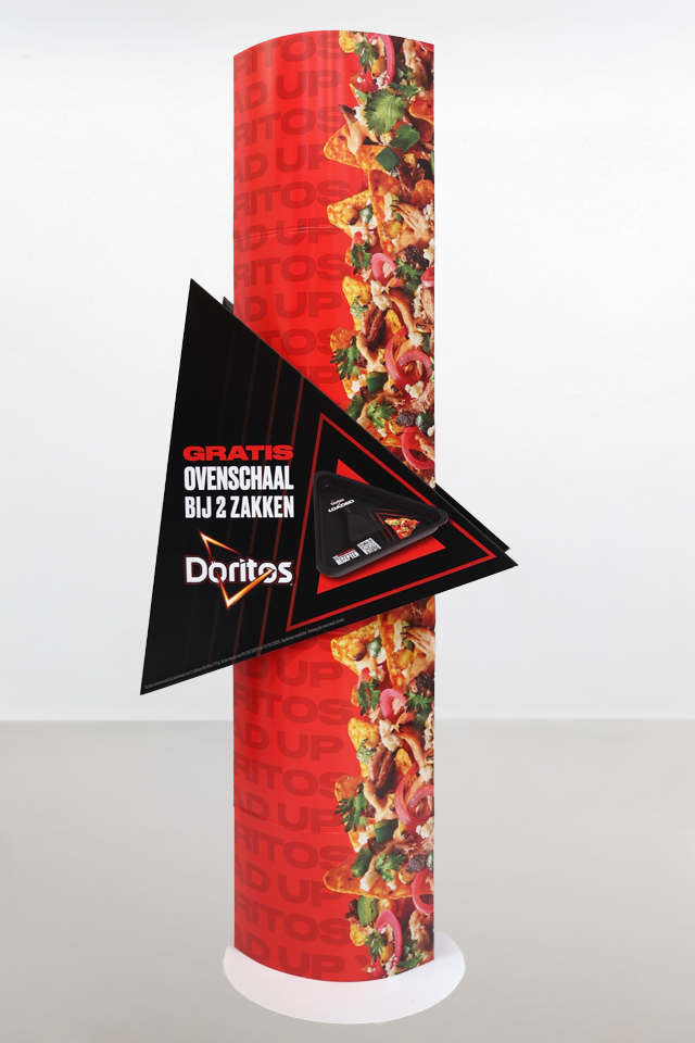 Kartonnen Ellipse zuil Doritos