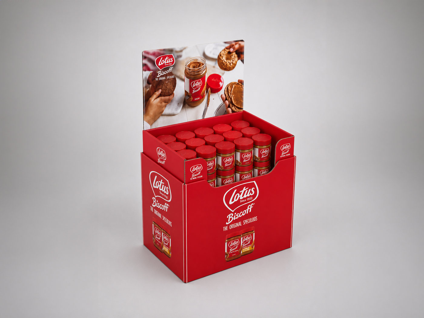 Lotus Biscoff vloerdisplay Lotus Biscoff vloerdisplay
