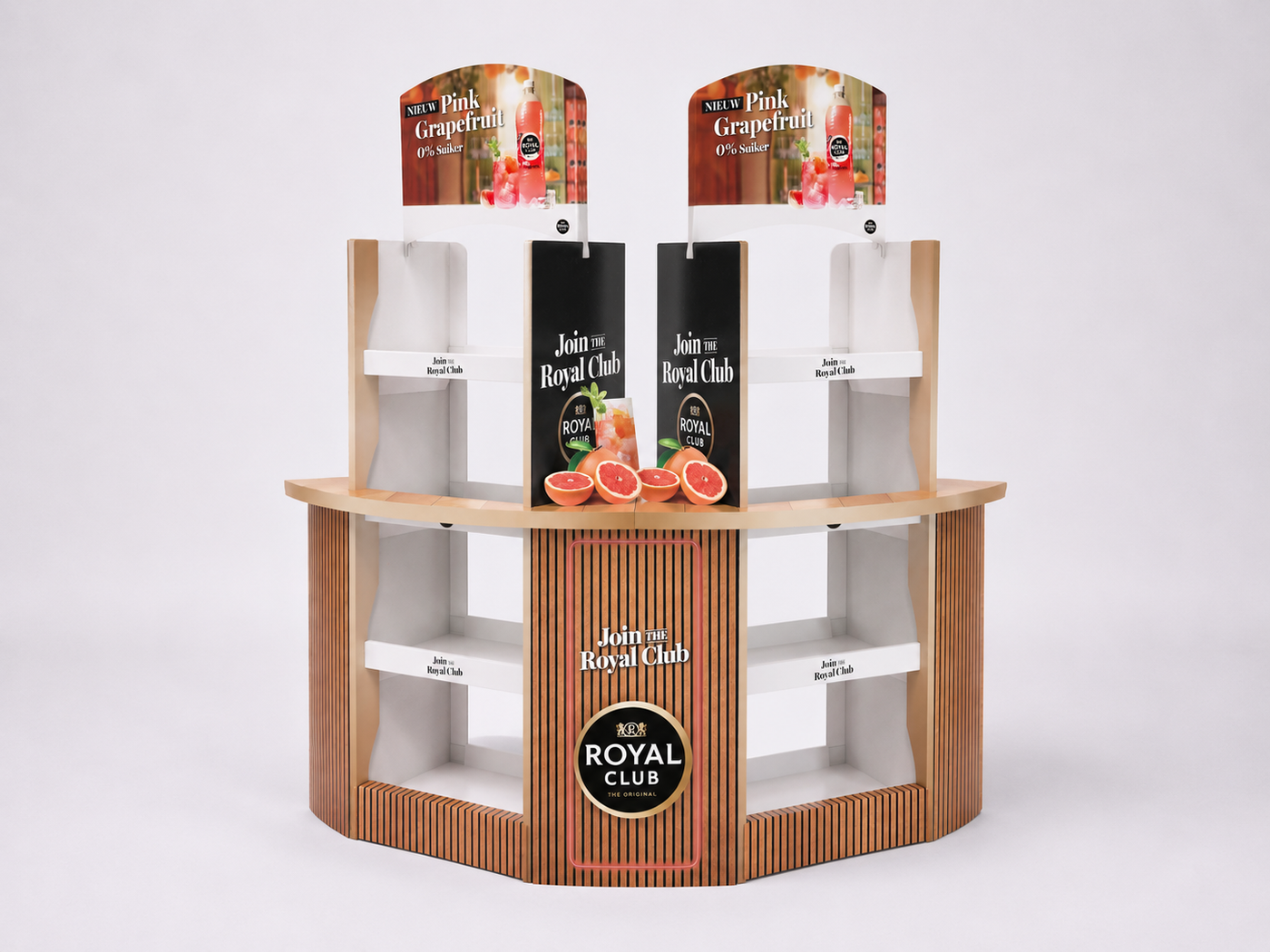 Palletdisplays - Hang-In display - Royal Club Grapefruit - Holbox Shop Direct Palletdisplays - Hang-In display - Royal Club Grapefruit - Holbox Shop Direct