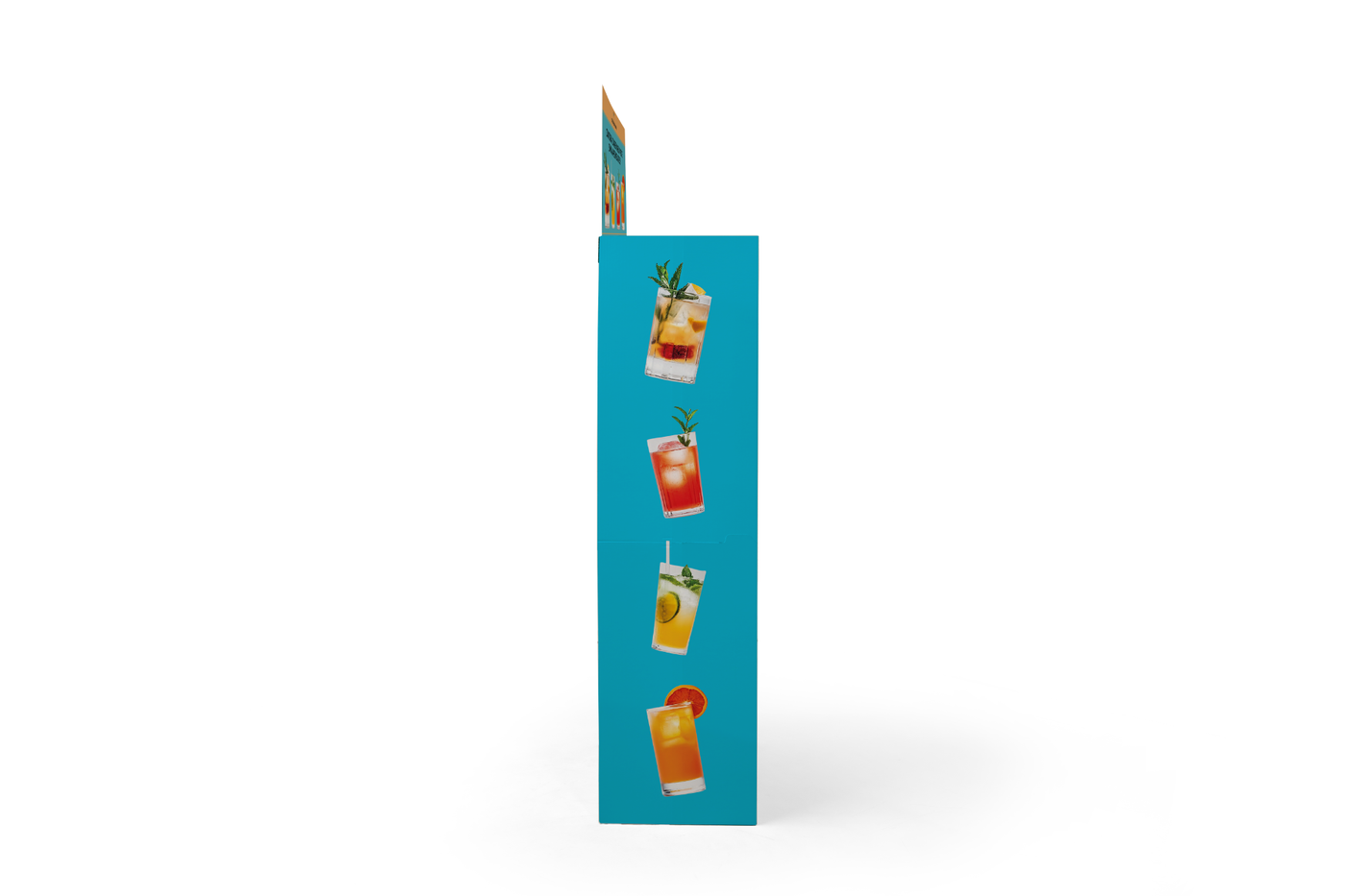 Foldable Shop Display widok z lewej strony Foldable Shop Display widok z lewej strony