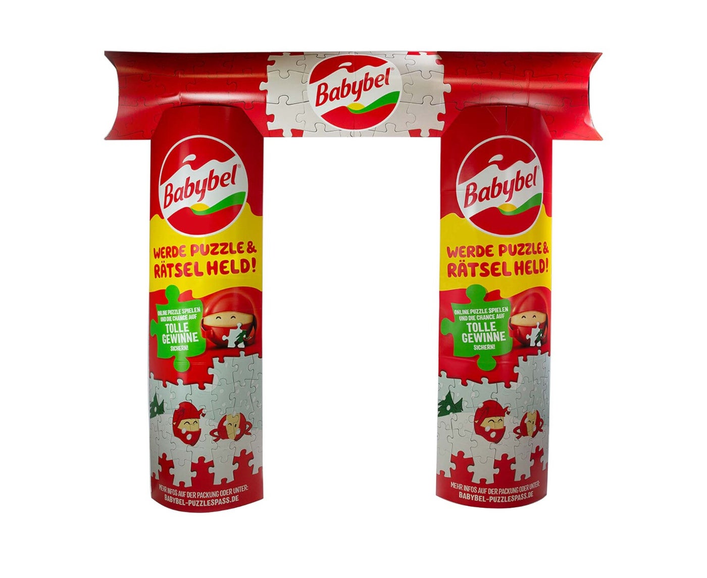 Brama reklamowe z tektury 2460 x 2595 – przód
